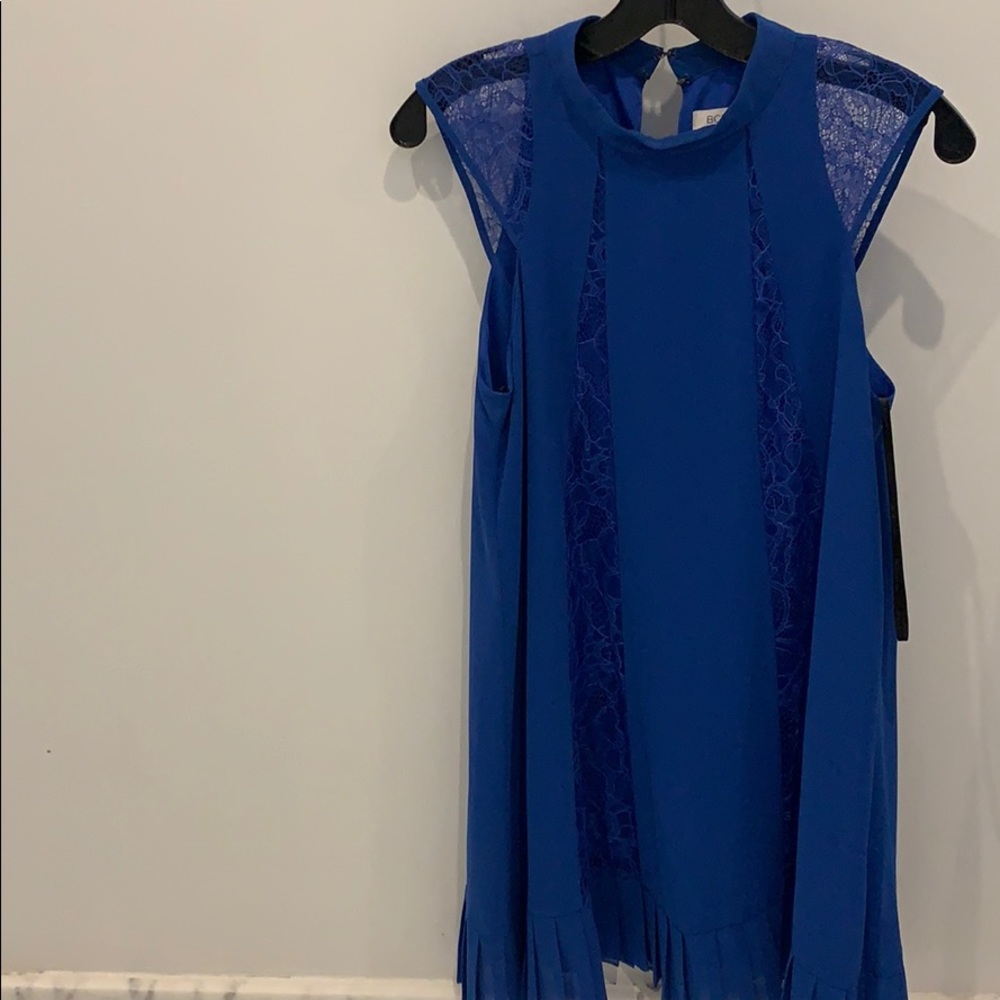 BCBGeneration Blue Cap Sleeve Dress Size S